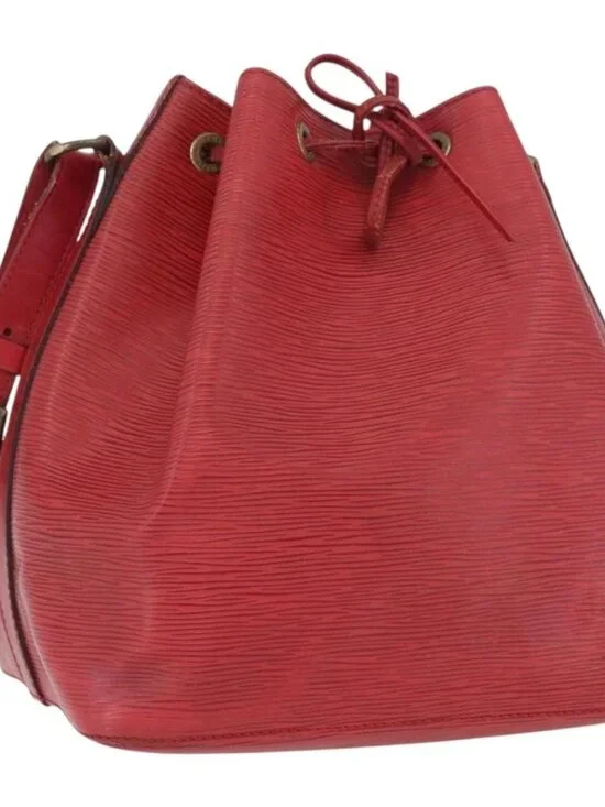 LOUIS VUITTON Epi Petit Noe Shoulder Bag Red M44107 LV Auth BA10912 - Picture 2 of 16